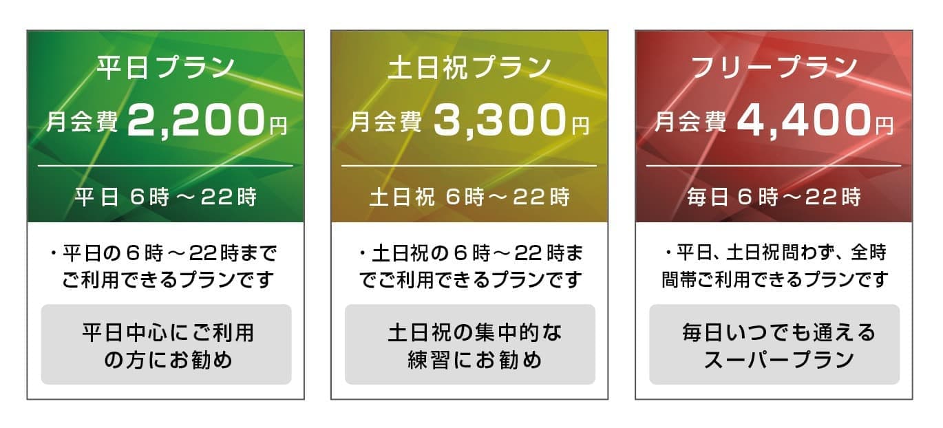 会員プラン料金表